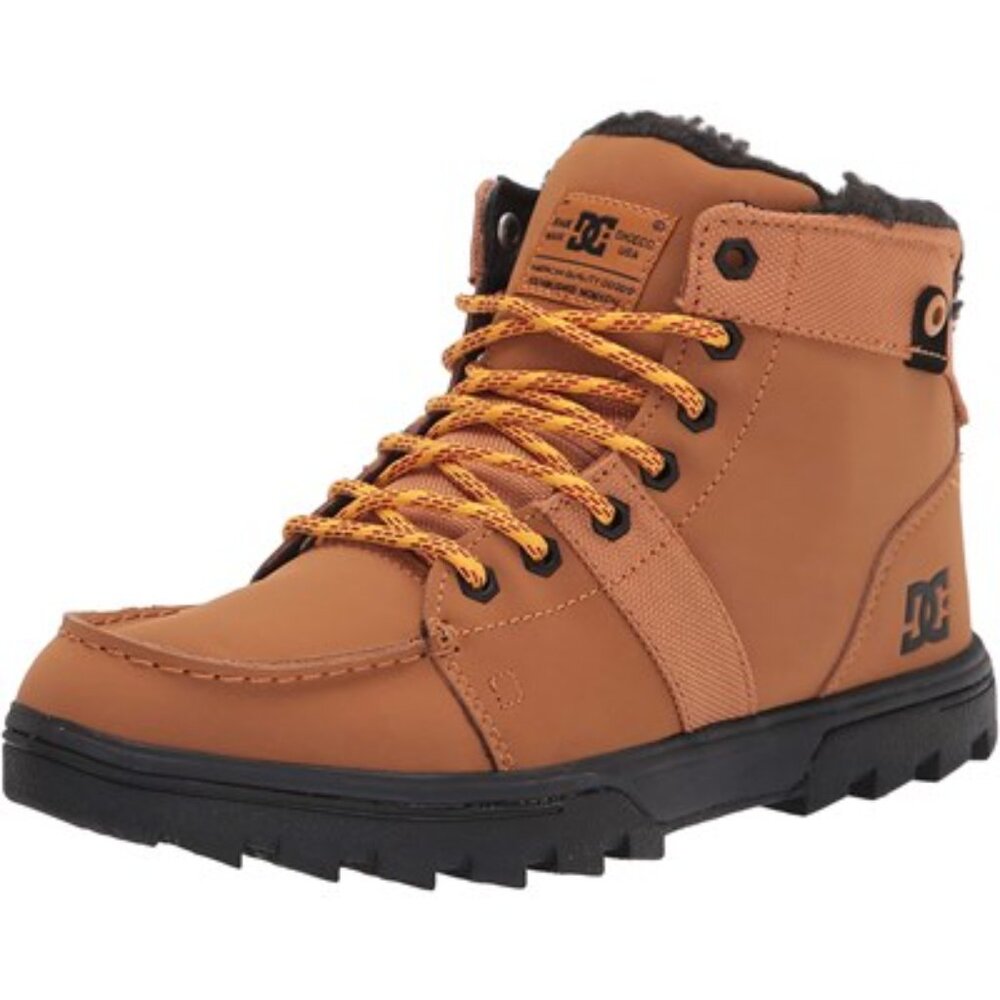 Dc - Mens Woodland Boots, size 14 US mens, color brown.